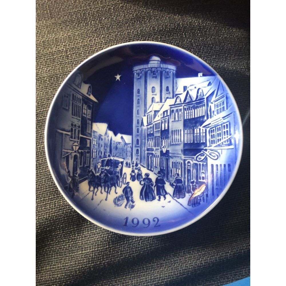 Delft blue Christmas plate. Deftl‎ blue 1992. Excellent used conditio